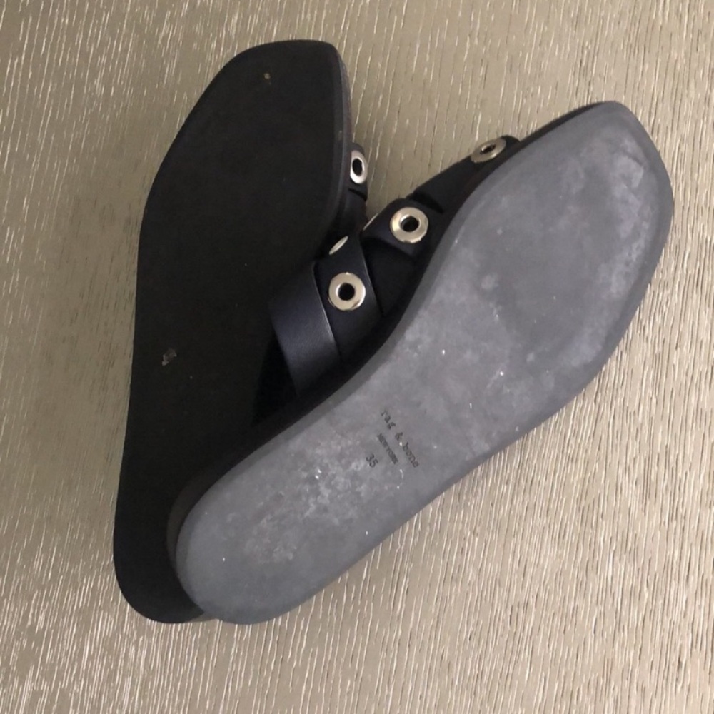 Rag & Bone  Black Slide Sandals size 35 - Picture 9 of 12